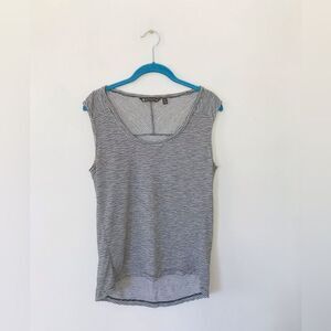 Athleta | black and white stripe oversized tank top | size small (tall)